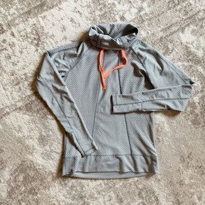 Fitted Cowl Neck Athletic Long Sleeve